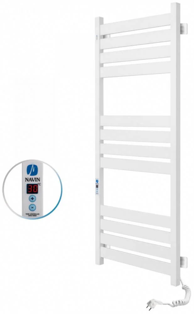 Рушникосушка електрична Navin Largo 500 х 1200 Digital біла оксамит