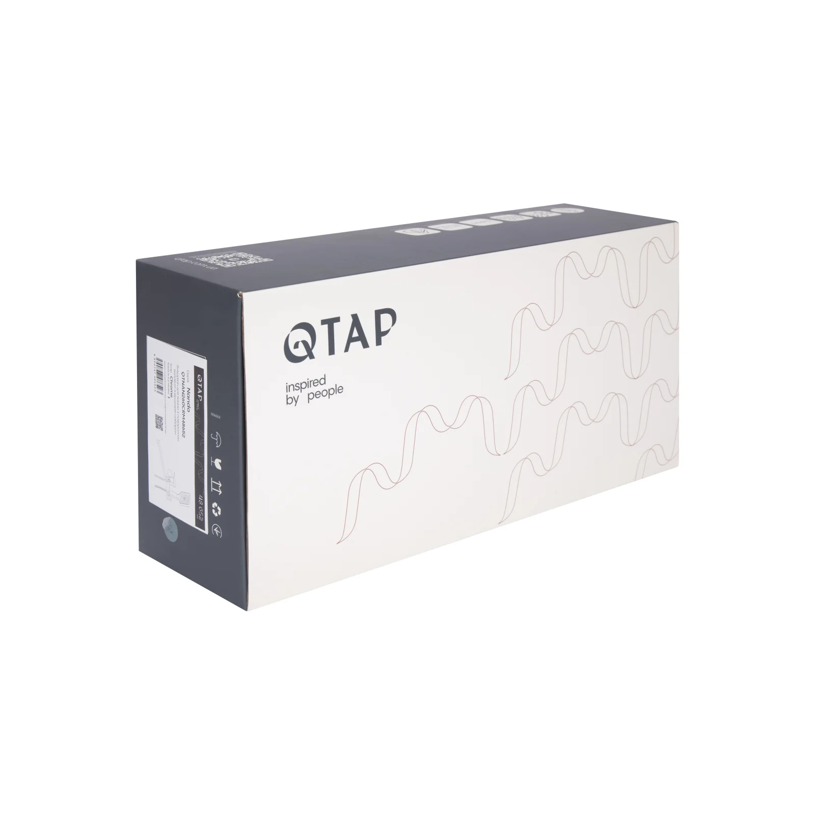 Смеситель для ванны Qtap Nando 260 Хром - фото 8
