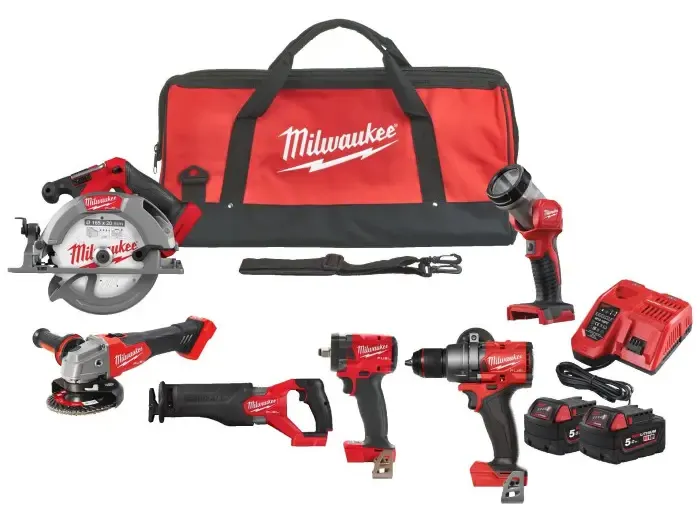 Аккумуляторный набор 6в1 Milwaukee M18 FPP6H3-502B