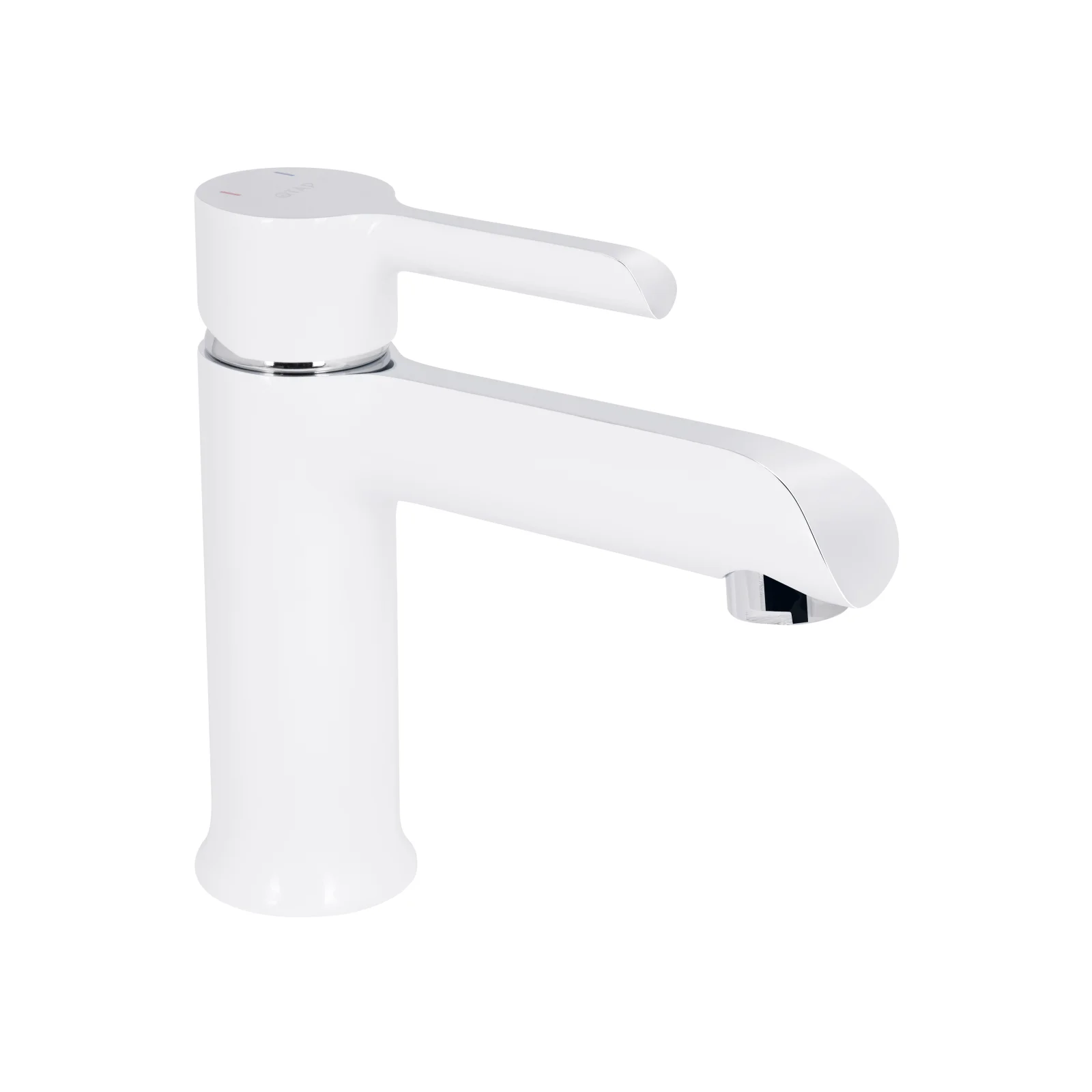Смеситель для раковины Qtap Grand 001F Хром / Белый