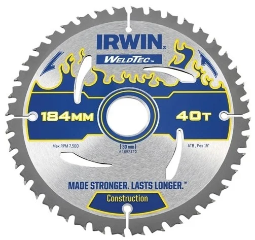 Диск пильний Irwin Weldtec CSB 184мм/40T/30/20 AR30 (1897370)
