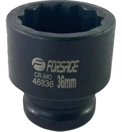 Ударна торцева головка 12-гранна 36 мм 3/4" Forsage (F-46836)