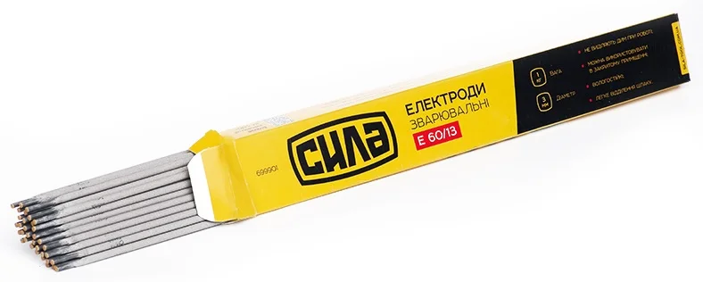 Електроди зварювальні 3мм 1кг Сила Е 60/13 (699901)