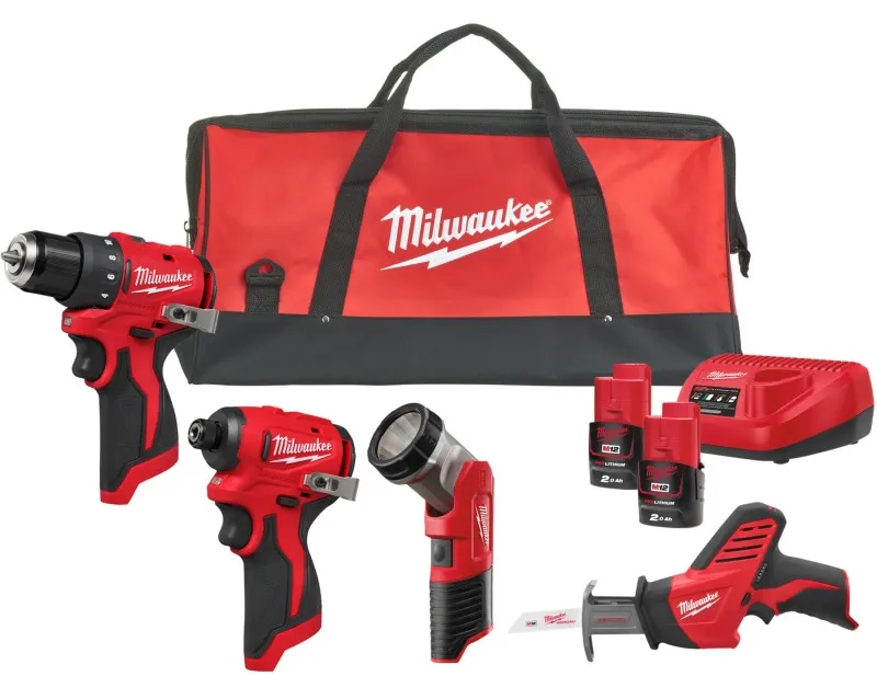 Набор аккумуляторных инструментов Milwaukee M12 BLPP4A-202B