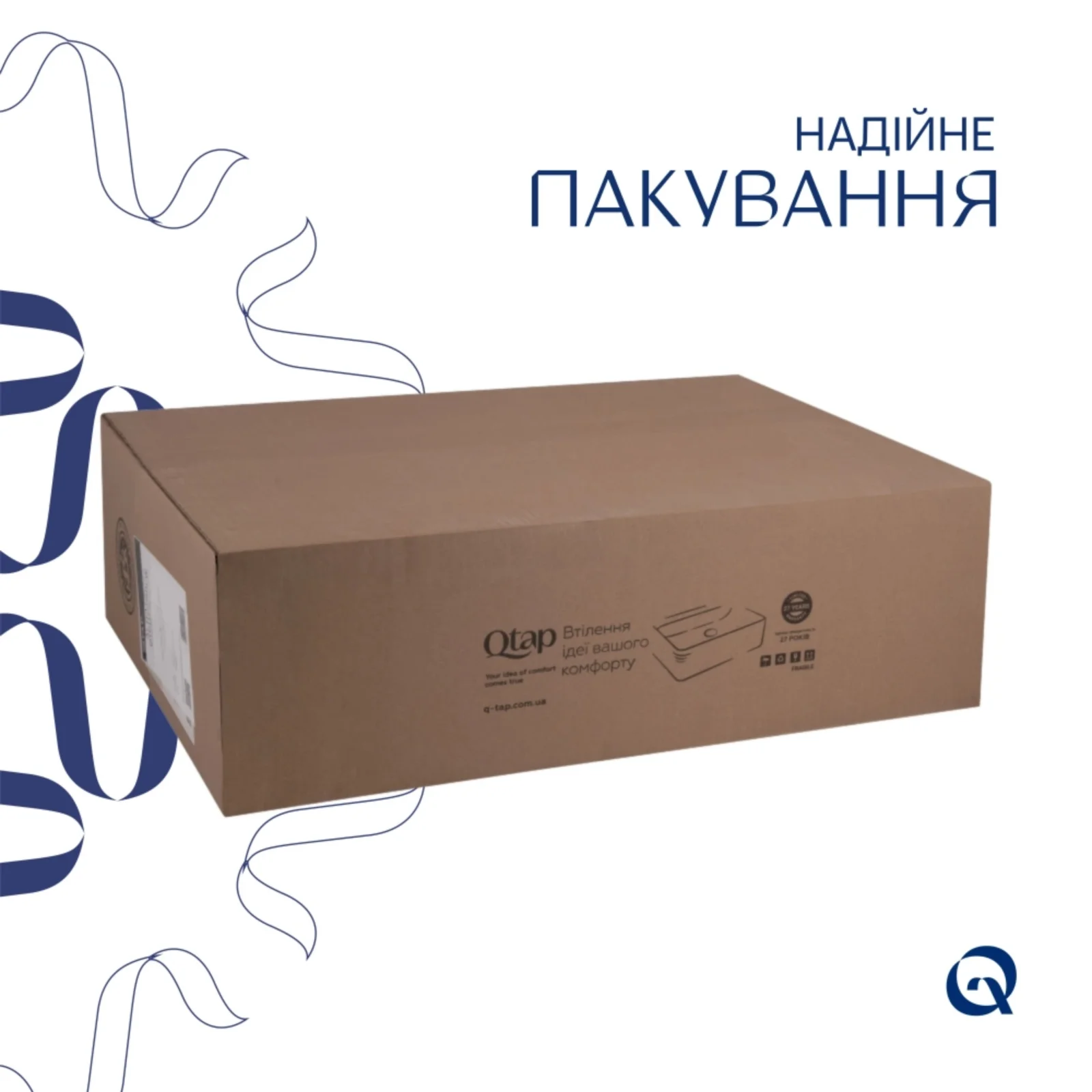 Раковина врезная мебельная прямоугольная Qtap Albatross 720x460x180 мм White с донным клапаном Pop-up PU02O - фото 5