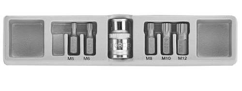 Набір біт 10мм L30мм 12-гранний Spline M5-М12 6 од. Force (4066)
