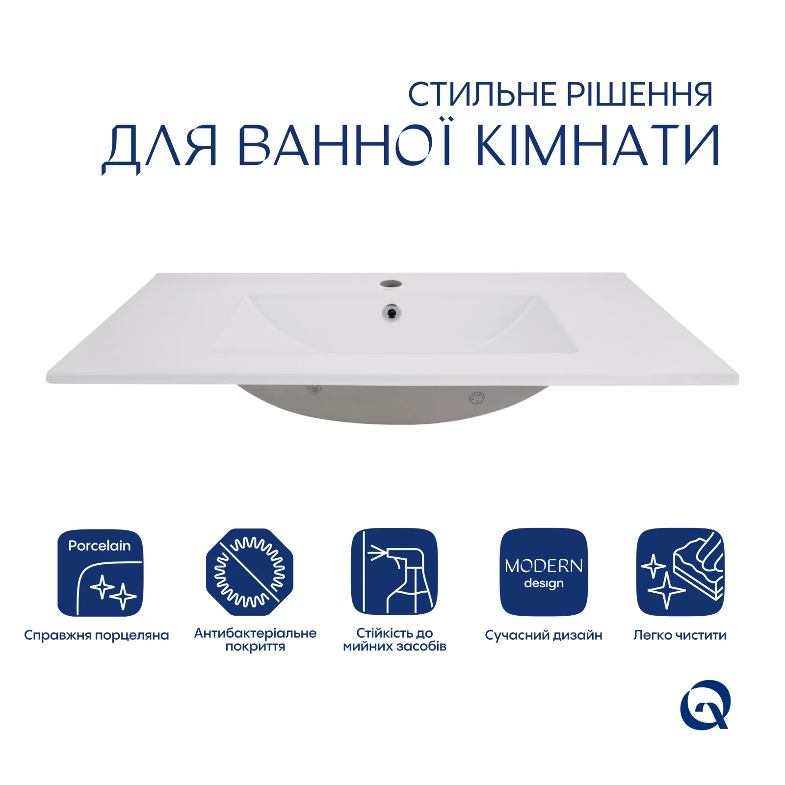 Раковина Qtap Albatross 820х460х180 Белый - фото 3