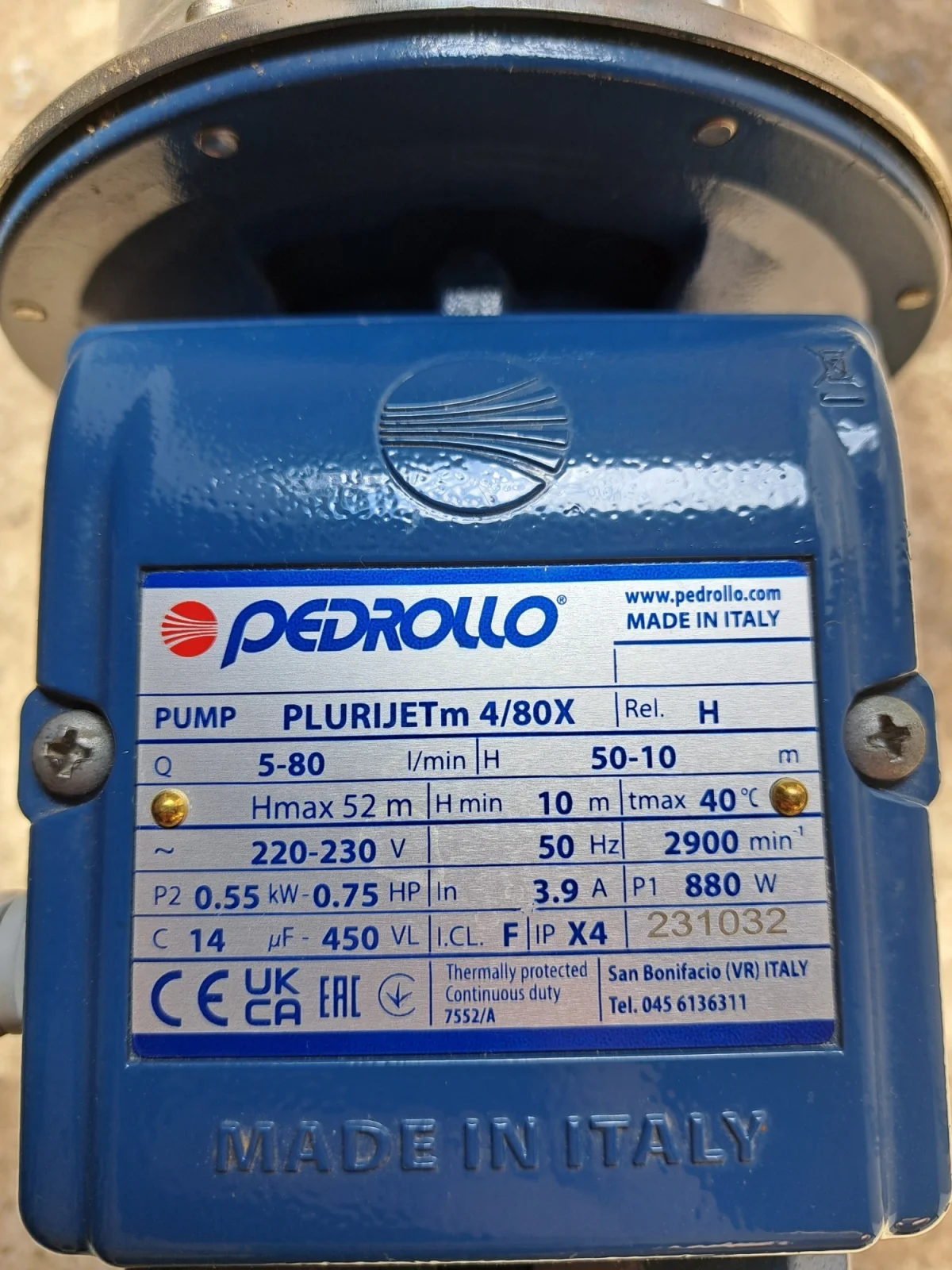 Поверхностный насос PEDROLLO Plurijet m 4/80 - фото 3