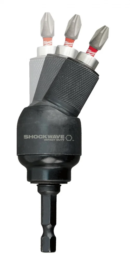 Кутова насадка для біт Milwaukee 1/4" + 10 біт (4932459781)