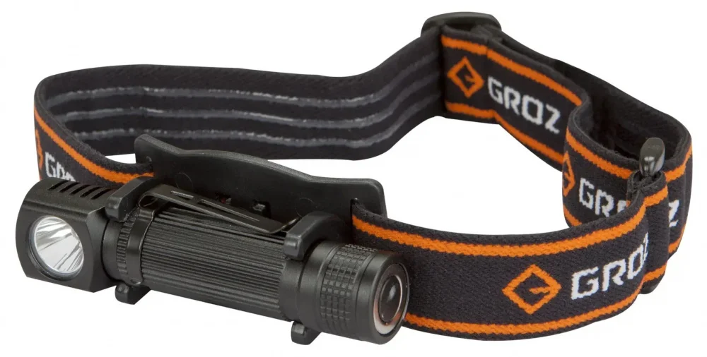 Ліхтар налобний світлодіодний акумуляторний 1Вт 130 Лм Groz LED-240 (55072)