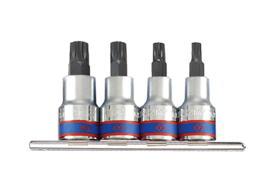 Набір біт King Tony 1/2" L60мм SPLINE М6-М12 4 од. (4126PR)