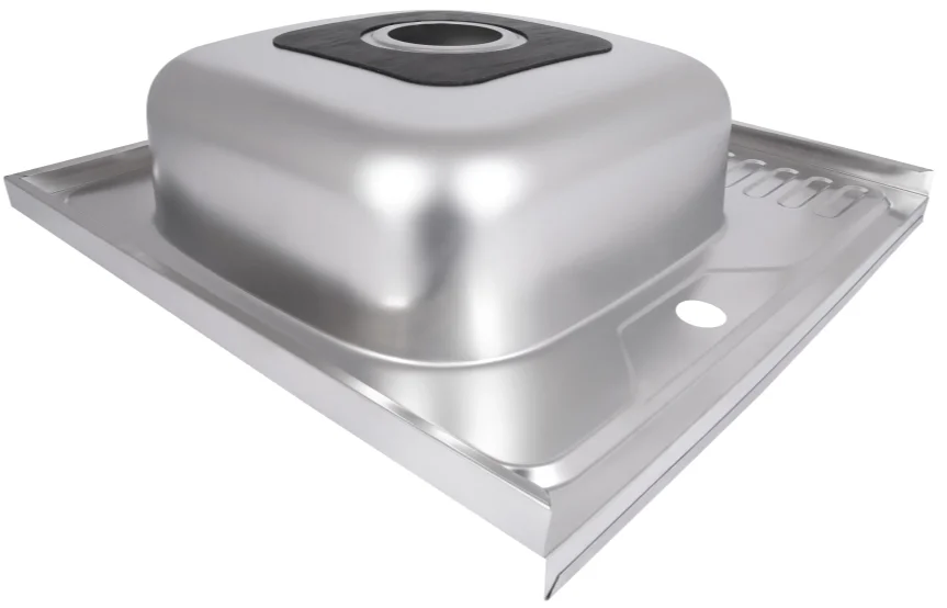 Кухонна мийка Brinex 6060-L (satin) 0,6 мм