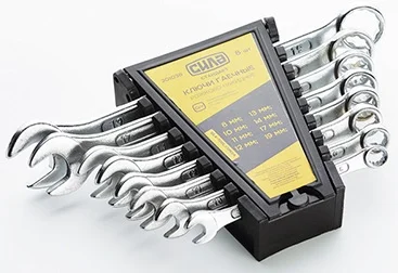 Набір ключів комбінованих 8-19 мм 8 од. Стандарт Сила (201038)