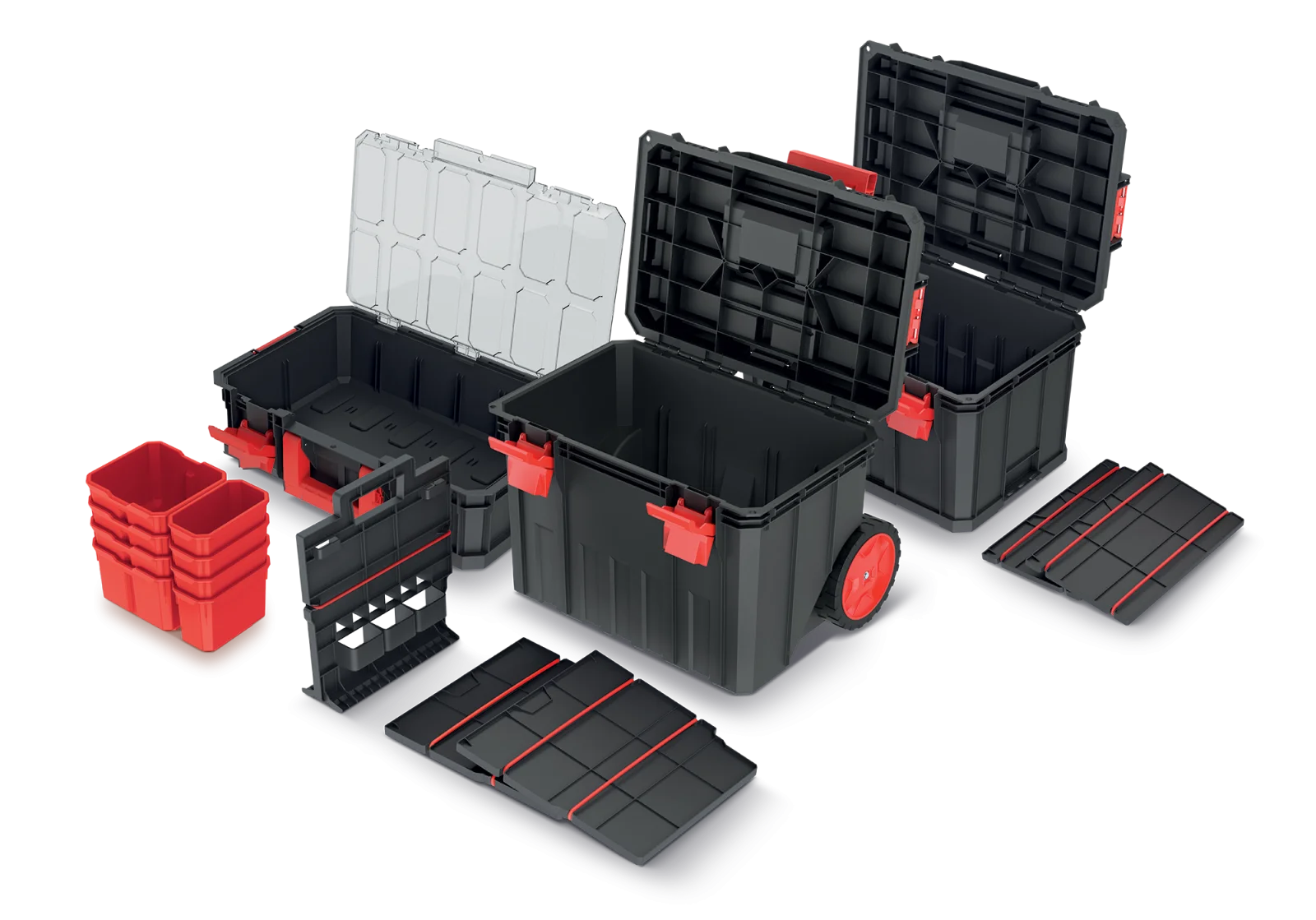 Набор ящиков для инструментов 4 в 1 Modular Solution Kistenberg (KMSS553585B) - фото 4