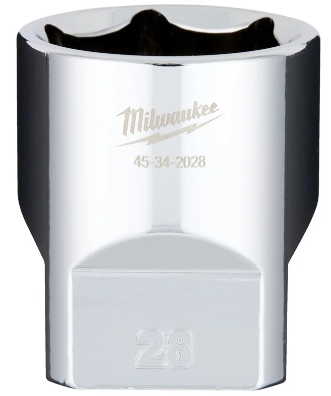 Головка Milwaukee 1/2" 28мм 6-гранна (4932480026)