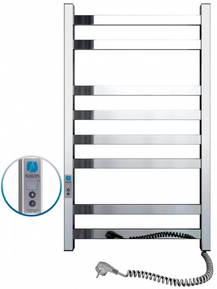 Рушникосушка електрична Navin Авангард 480 х 800 Digital нерж.