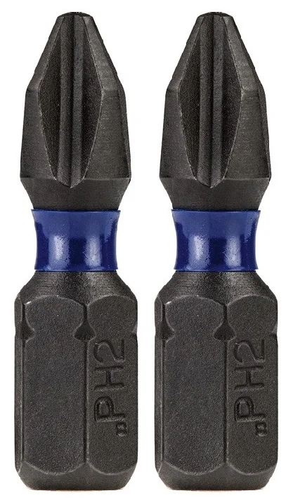 Біта Irwin Impact Pro 1/4" L25мм PH2 2шт (IW6061302)