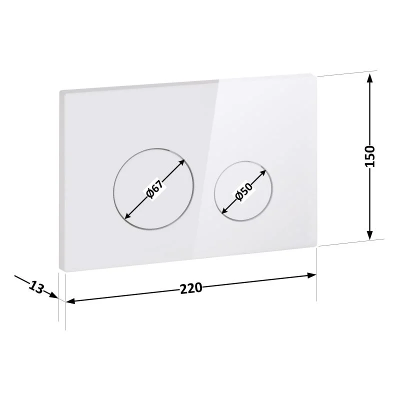 Панель змиву Qtap Nest QT0111M11110W - фото 2