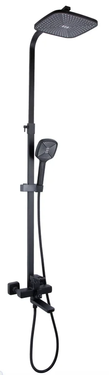 Душова система універсальна Lidz Wawel 1030 на три споживачі (з виливом) (k35) LDWAW1030BLA45396 Black