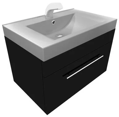 Тумба Fancy Marble Corsica ШН-700Ч з умивальником Signe 70