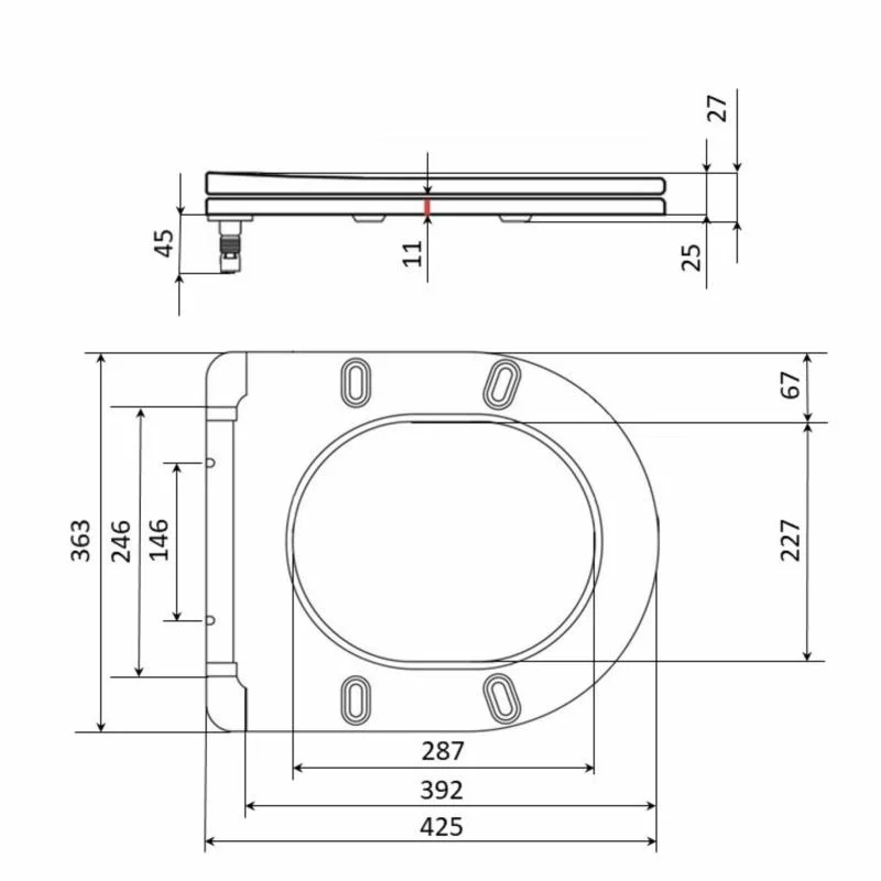 Сидіння для унітаза Qtap Dove QT06228380BW3 (Slim, Duroplast, Quick Release) - фото 2