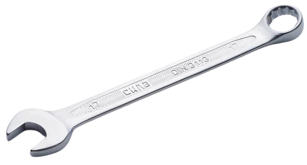 Ключ ріжково - накидний 17 мм Сила (холодний штамп DIN3113) (201917)