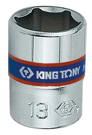 Головка торцева 13 мм 1/4" 6 граней King Tony (233513M)