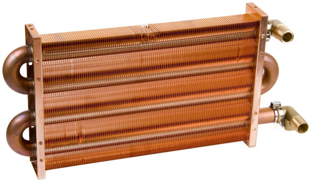 1558 Первинний теплообмінник 111 Fin (KFC) для газового котла Daewoo Gasboiler