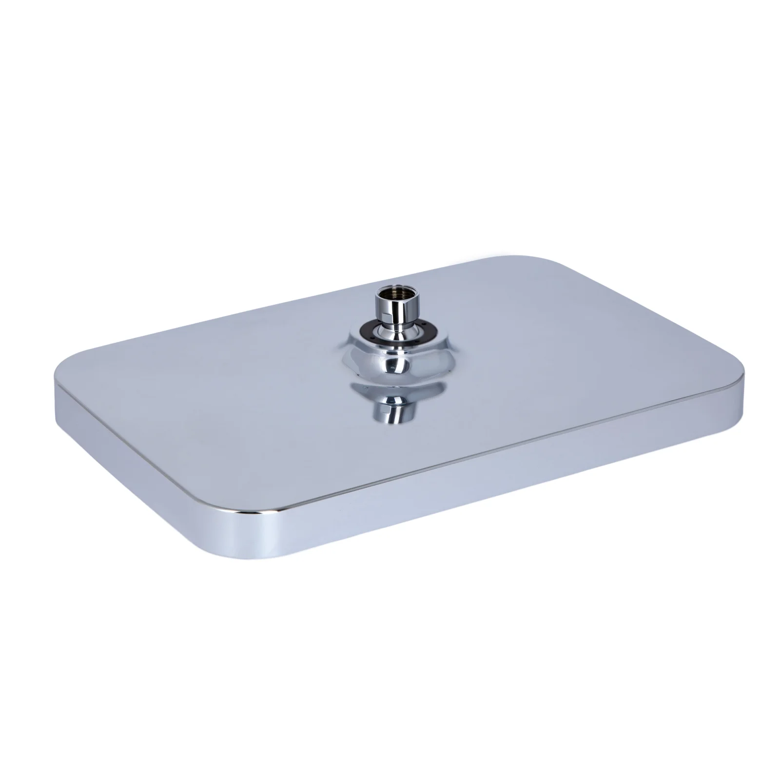Лейка для верхнего душа Qtap Hlavova 330x220 мм прямоугольная Хром/Черный - фото 3