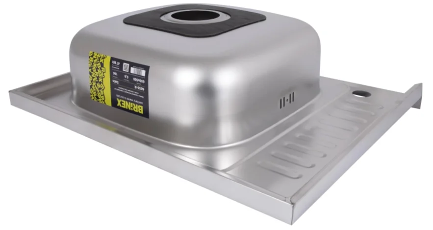 Кухонна мийка Brinex 6050-R (satin) 0,6 мм