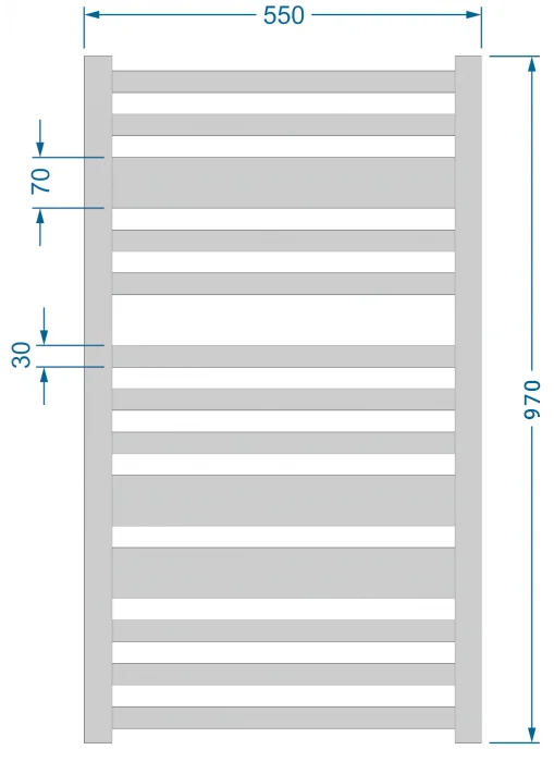 Рушникосушка Polywarm Bukovyna WB 13/55 (чорний)