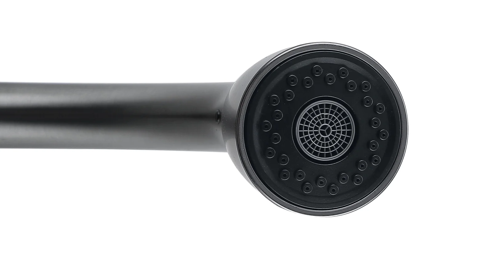 Змішувач для кухні Lidz Aria 015FL з висувним виливом Graphite (k35) - фото 4