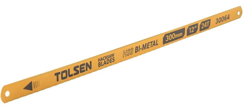 Полотно біметалеве для ножівки по металу 24T L=300мм 2 од. Tolsen (30064)