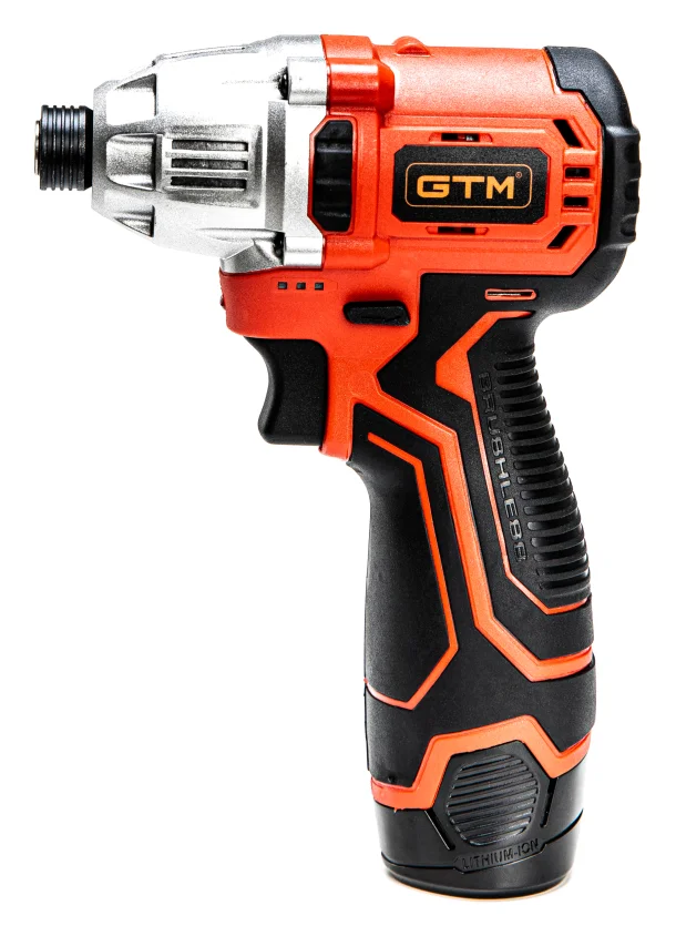 Винтоверт ударный аккумуляторный 1/4" 120 Нм 3000 об/мин 12 В GTM (IS12/120BL) - фото 2