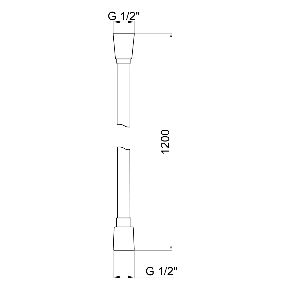 Шланг для душа Qtap Hadice PVC120C Хром - фото 2
