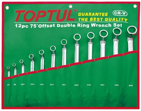 Набір накидних ключів Toptul 6-32 мм 12 од. кут 75° (GAAA1204)