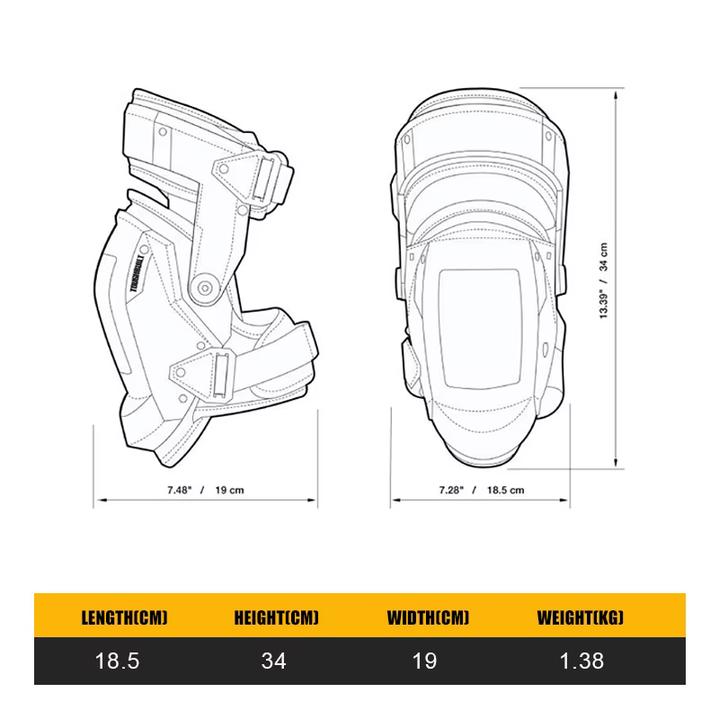 Наколінники зі стабілізатором стегна ToughBuilt з лінії GelFit™ Fanatic (TB-KP-G3)