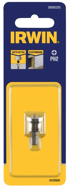 Біта викрутка Irwin PH2 для прикручування гіпсокартону (IW6061225)