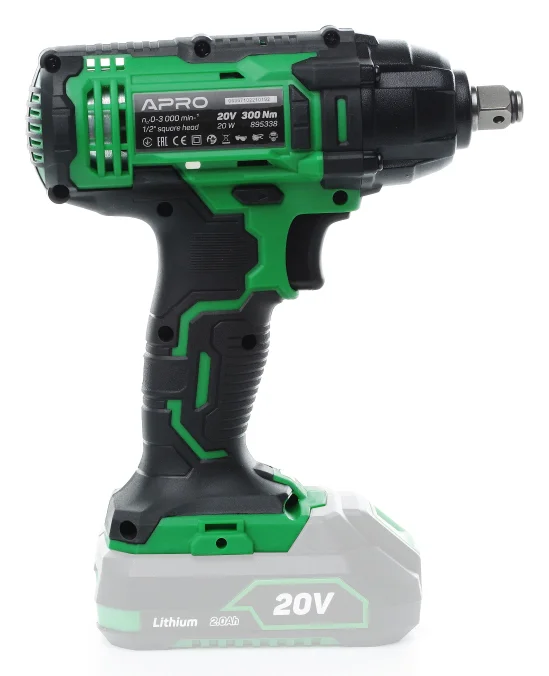 Гайковерт аккумуляторный Apro 1/2" 300 Нм 3000 об/мин 20W (895338) - фото 3