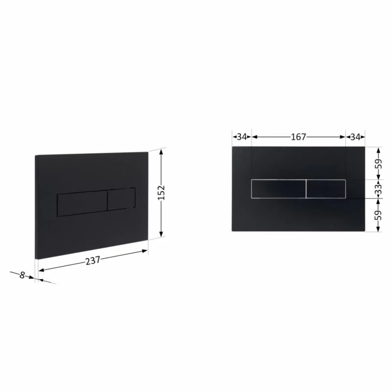 Панель змиву Qtap Standard QTSTD164BLM49473 Чорна - фото 2