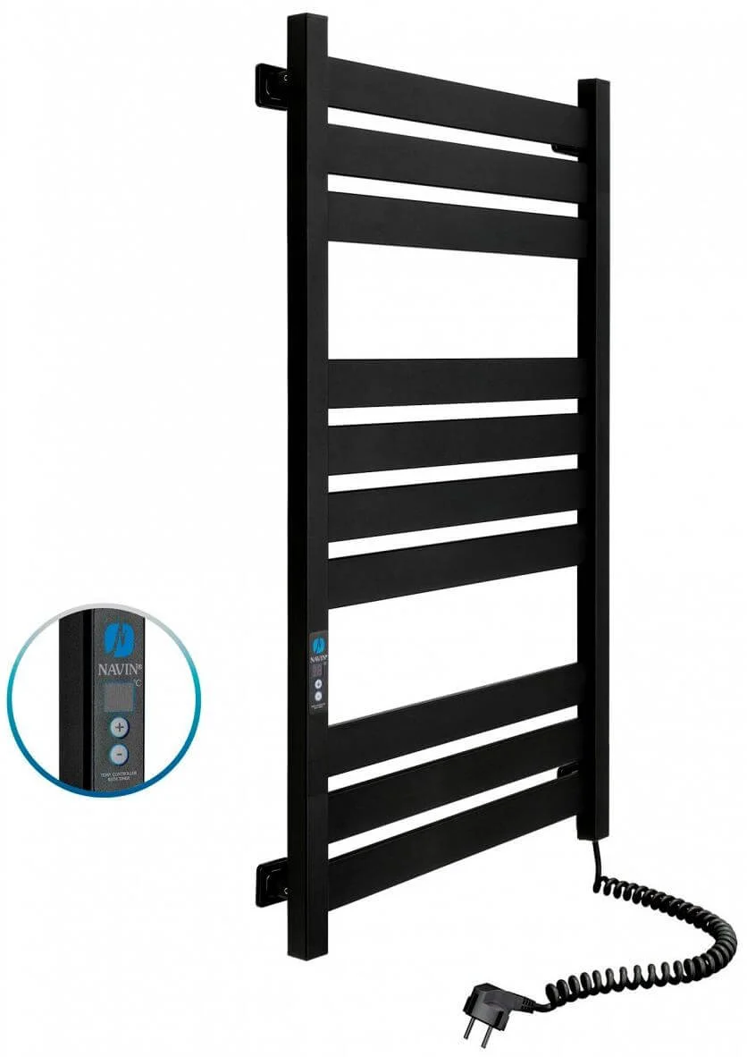 Рушникосушка електрична Navin Largo 500 х 1000 Digital чорний муар
