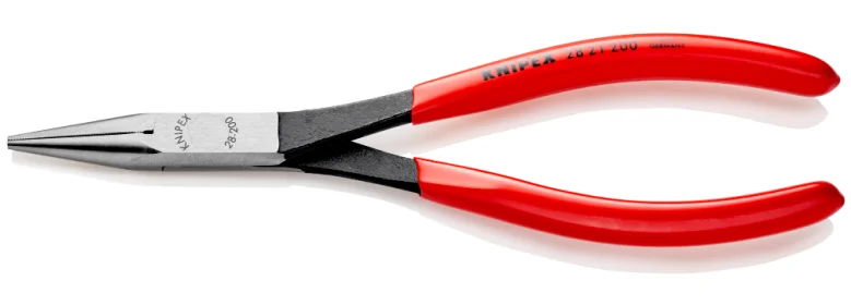 Плоскі круглогубці з довгим захватом Knipex L=200 мм (28 21 200)