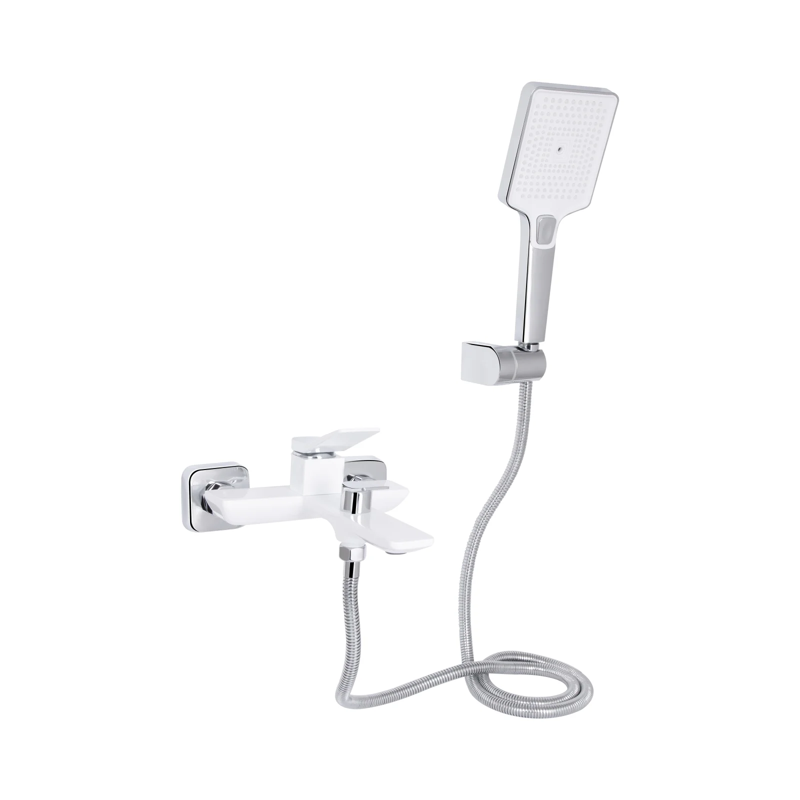 Смеситель для ванны Qtap Presto 259 Хром / Белый