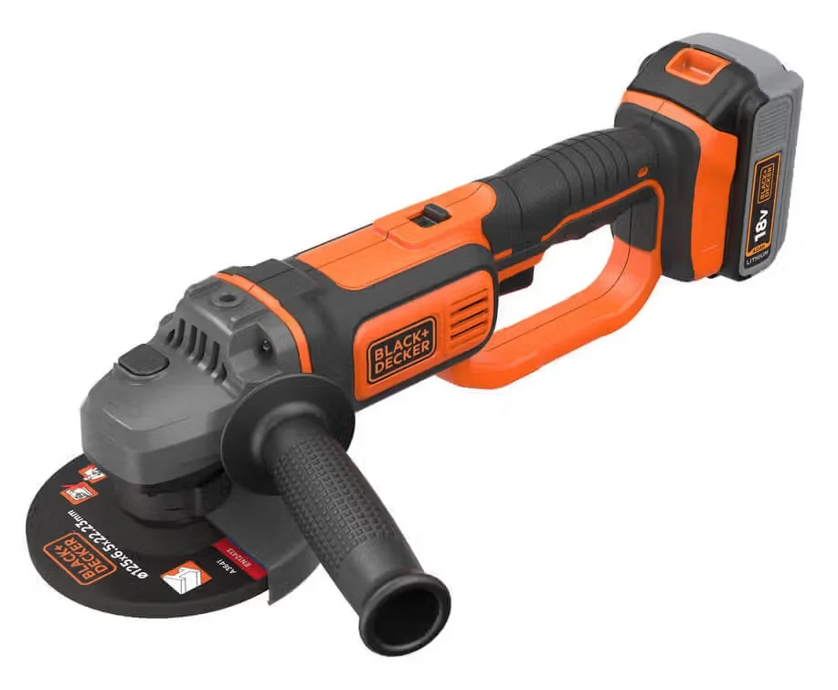 Шліфмашина кутова акумуляторна (болгарка) 125мм 8600об/хв Black+Decker BCG720M1