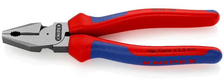 Пасатижі комбіновані особливої потужності Knipex L=180 мм (02 02 180)