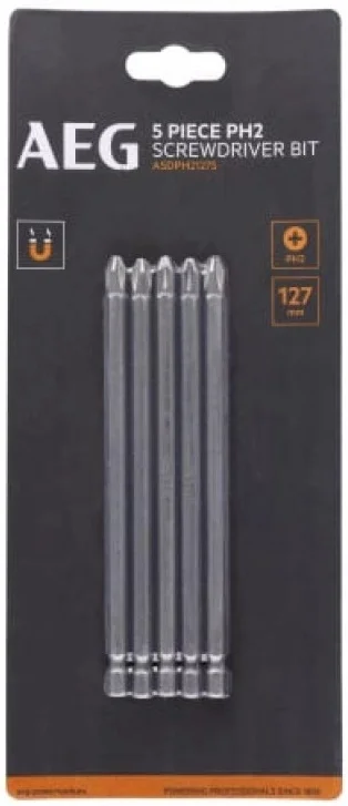 Біта PH2 1/4" L127мм 5шт AEG ASDPH21275 (4932479509)