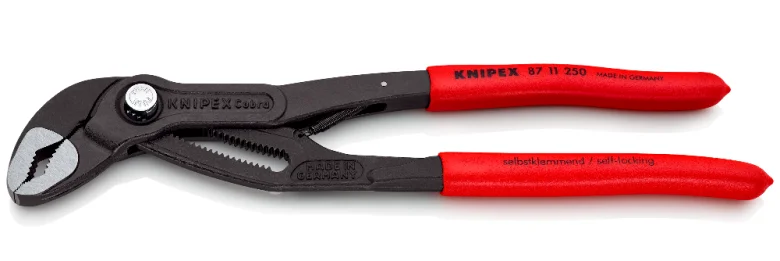 Кліщі розвідні сантехнічні Cobra matic 2" Knipex (0-50мм) L=250мм (87 11 250)
