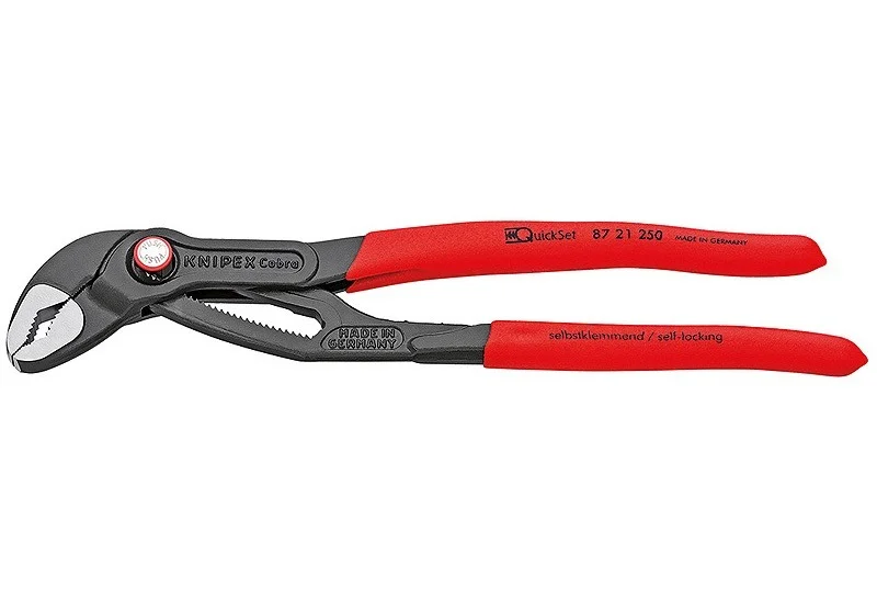Кліщі розвідні сантехнічні Cobra QuickSet (з автоспуском) 2" Knipex (0-50мм) L=250мм (87 21 250)