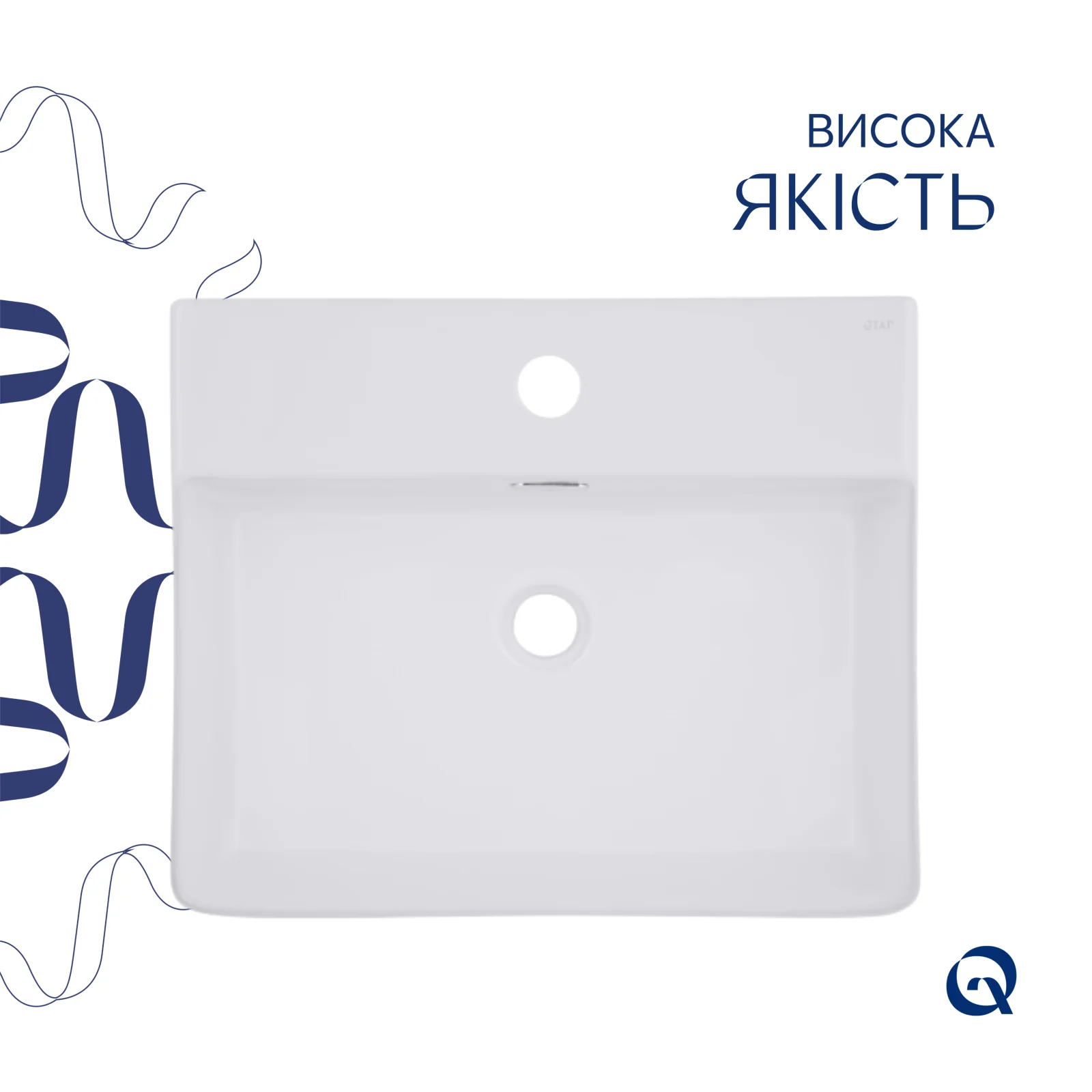 Раковина Qtap Nando LT 500х420х130 Белый - фото 4