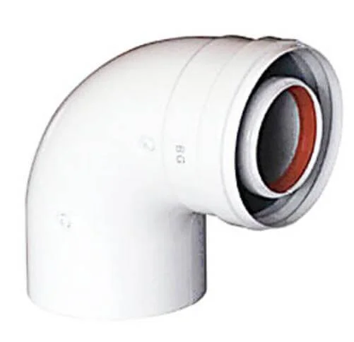 KHG 71408871 Коліно коаксіальне 90° 80/125 для котлів Baxi